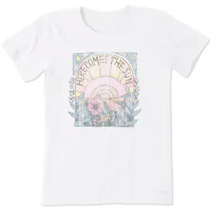 Women's Here Comes The Sun Hippie Short Sleeve Tee Life is Good