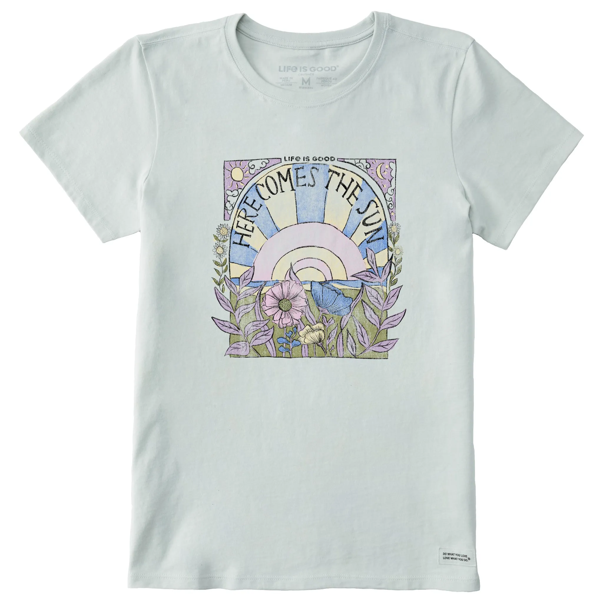 Women's Here Comes The Sun Hippie Short Sleeve Tee Life is Good