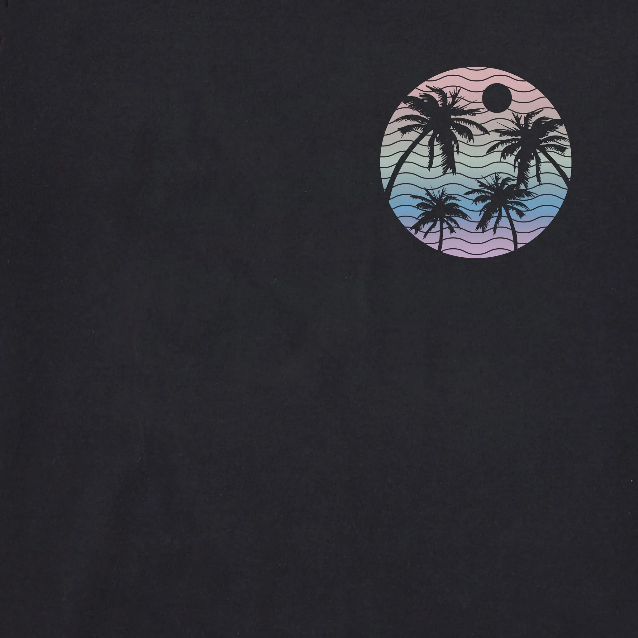 Women's Here Comes the Sun Palm Trees Short Sleeve Tee Life is Good