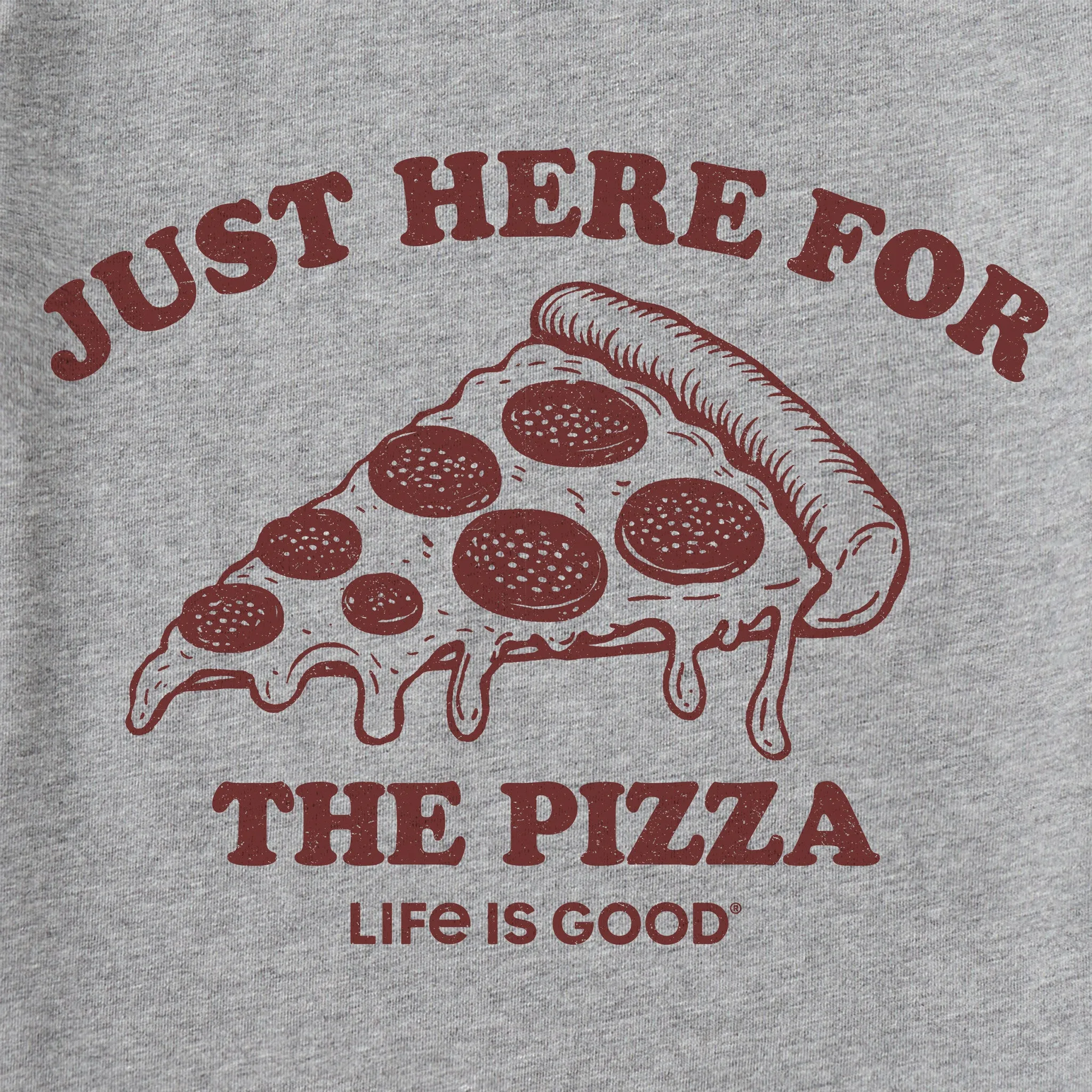 Women's Here for the Pizza (Pepperoni) Short Sleeve Tee Life is Good