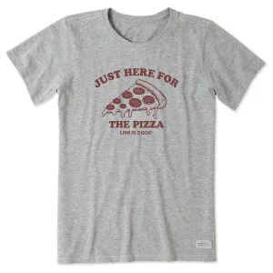 Women's Here for the Pizza (Pepperoni) Short Sleeve Tee Life is Good
