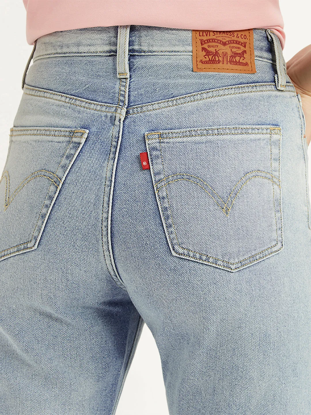 Women's High Rise Ribcage Bootcut Light Blue Jeans LEVI'S