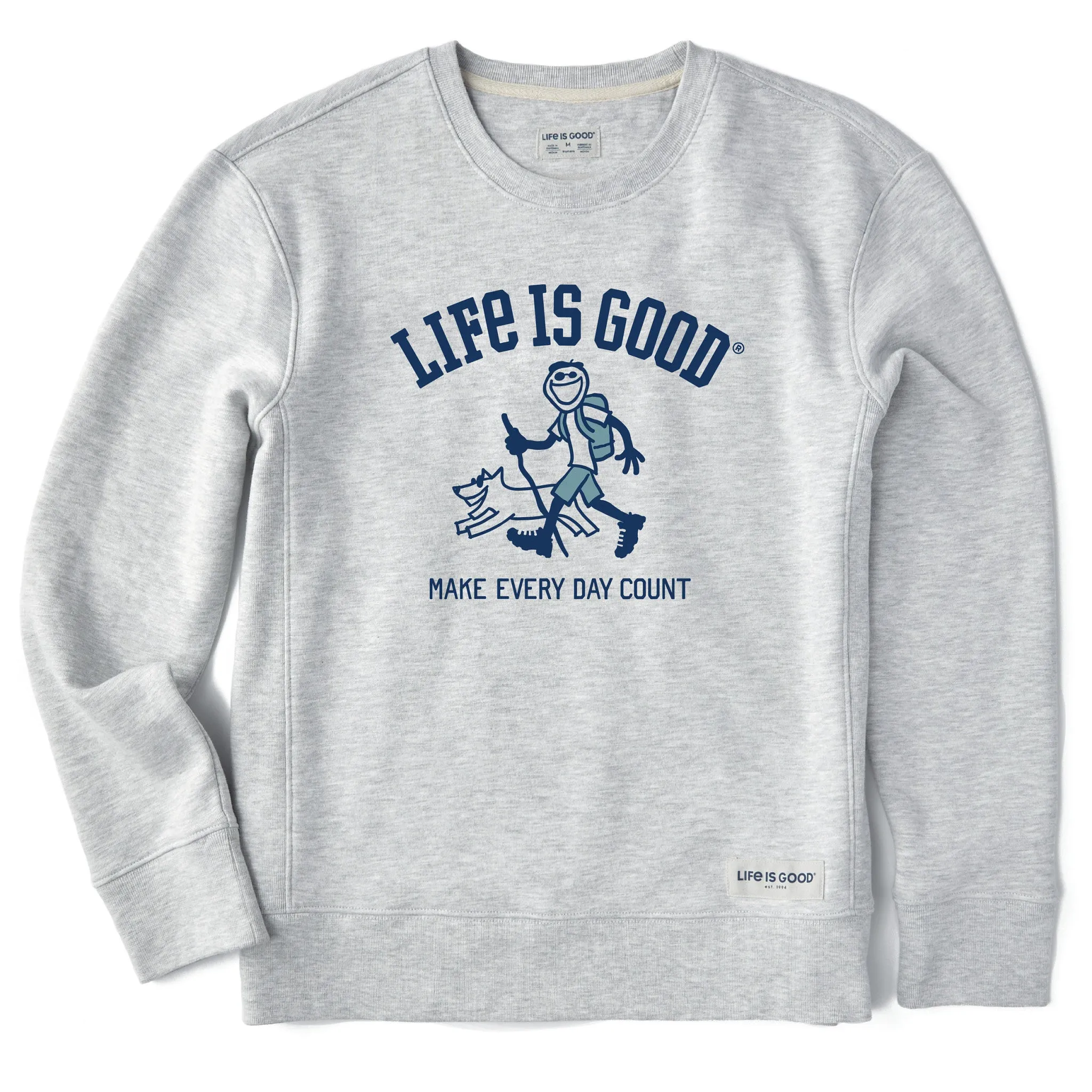 Women's Jake & Rocket Walk MEDC Simply True Fleece Crew Life is Good