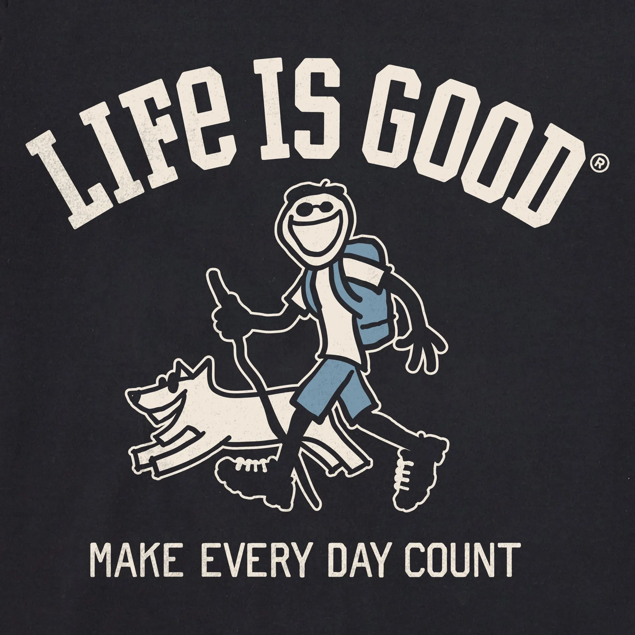 Women's Jake & Rocket Walk MEDC Simply True Fleece Crew Life is Good