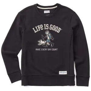 Women's Jake & Rocket Walk MEDC Simply True Fleece Crew Life is Good