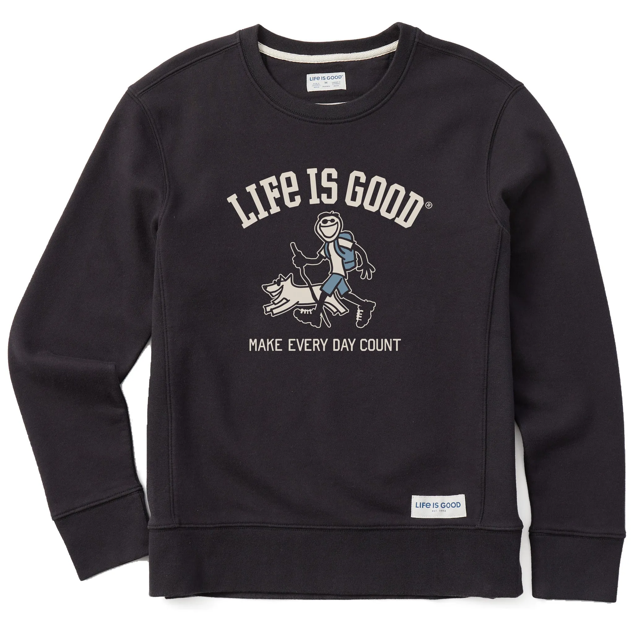 Women's Jake & Rocket Walk MEDC Simply True Fleece Crew Life is Good