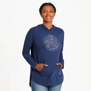 Women's Joy Explosion Crusher-FLEX Hoodie Tunic Life is Good