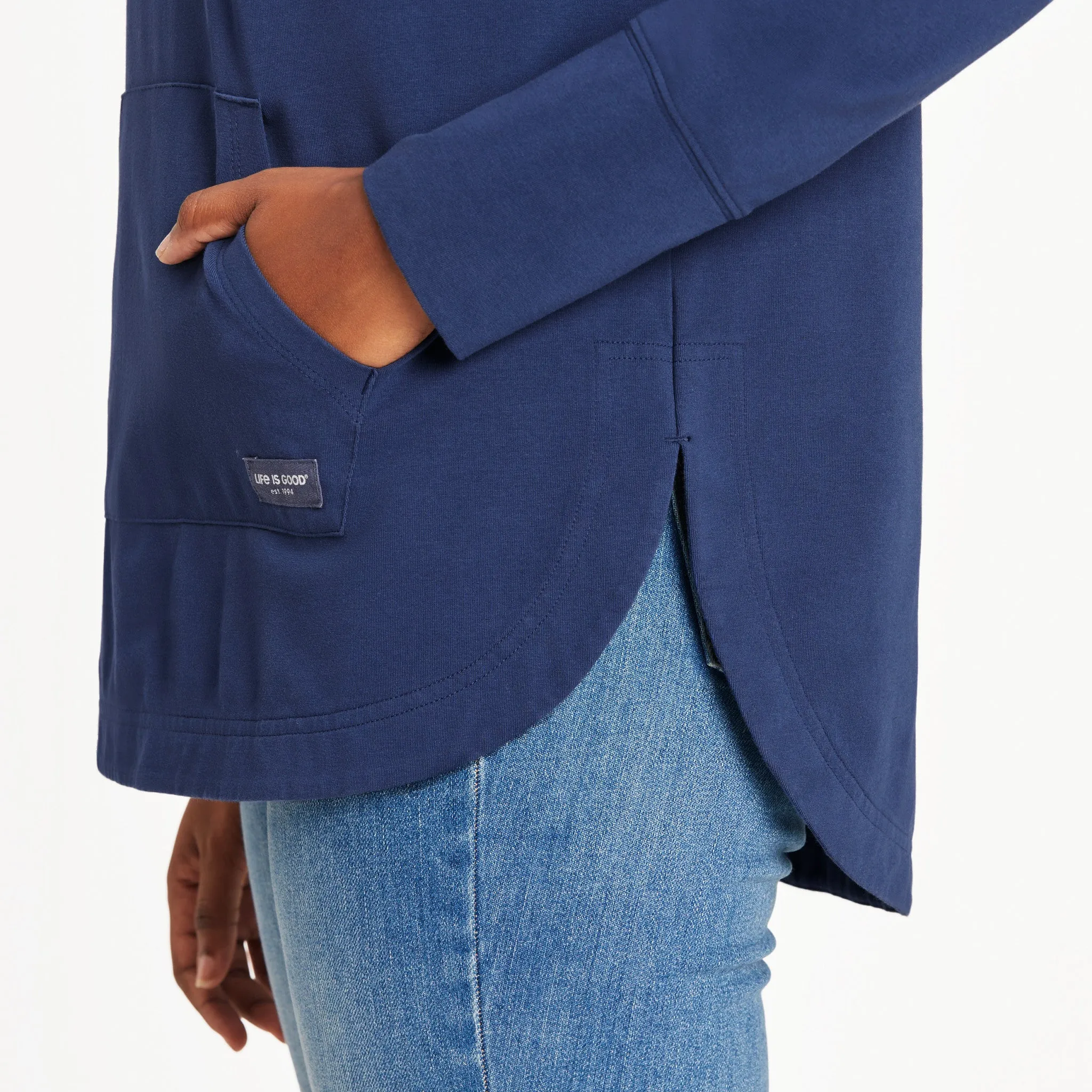 Women's Joy Explosion Crusher-FLEX Hoodie Tunic Life is Good