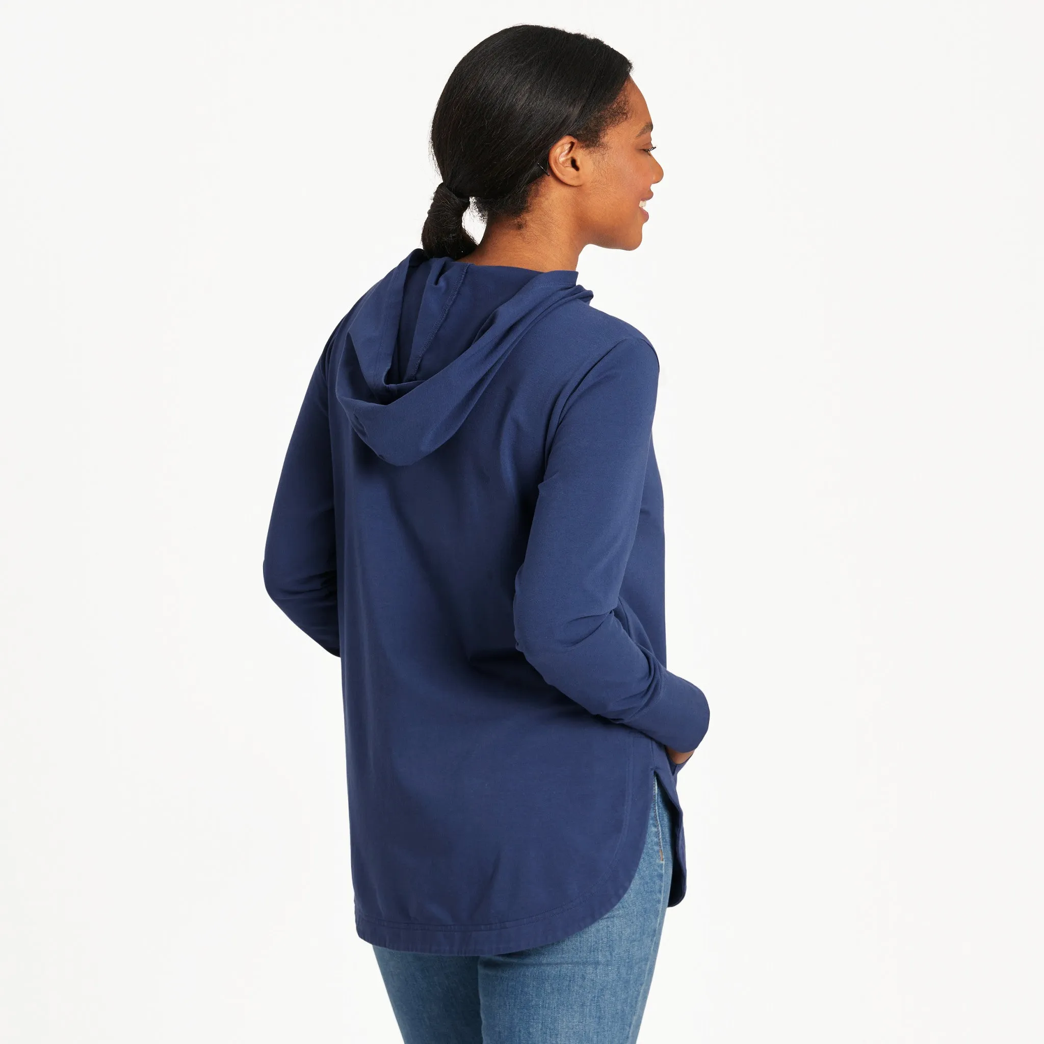 Women's Joy Explosion Crusher-FLEX Hoodie Tunic Life is Good