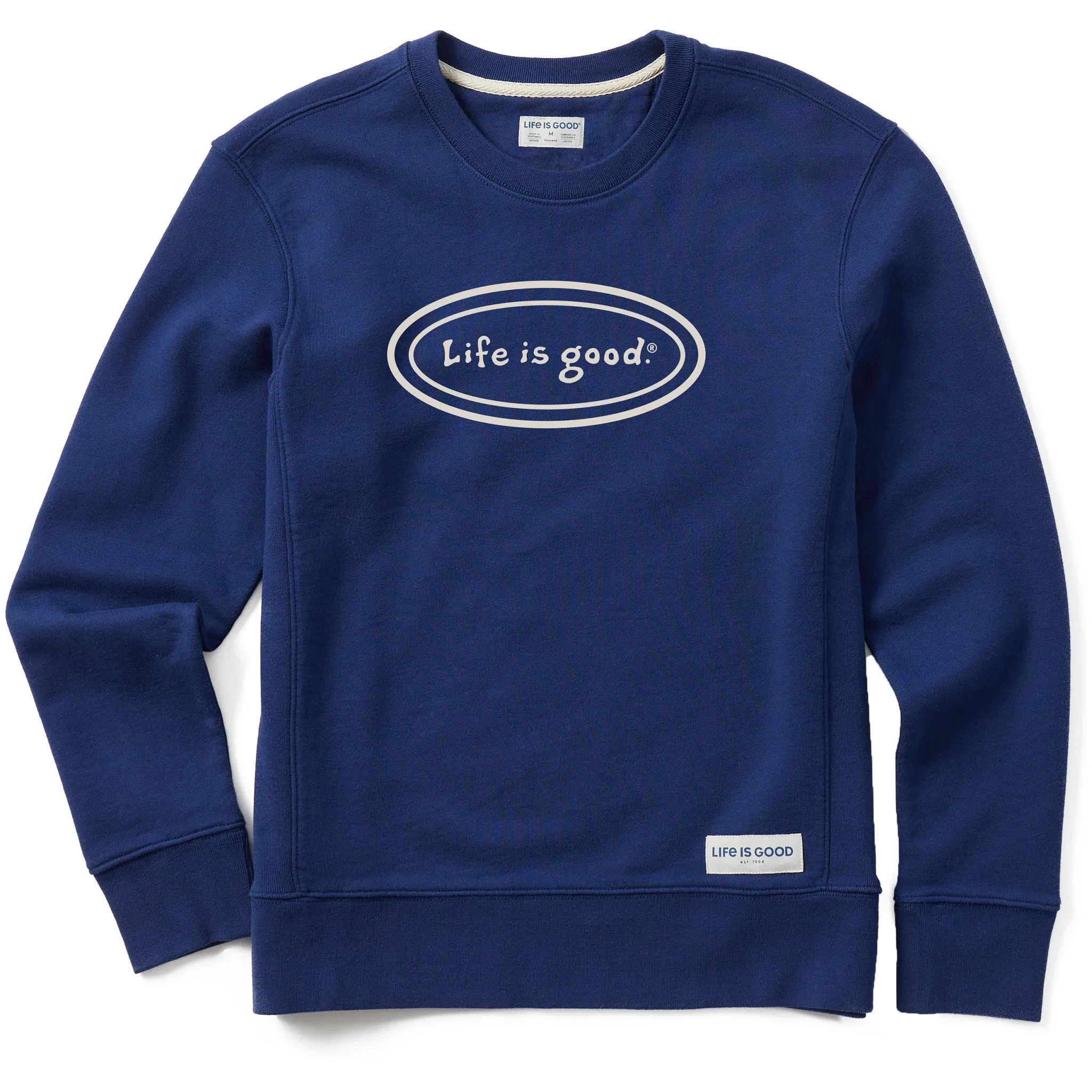 Women's LIG Vintage Oval Simply True Fleece Crew Life is Good