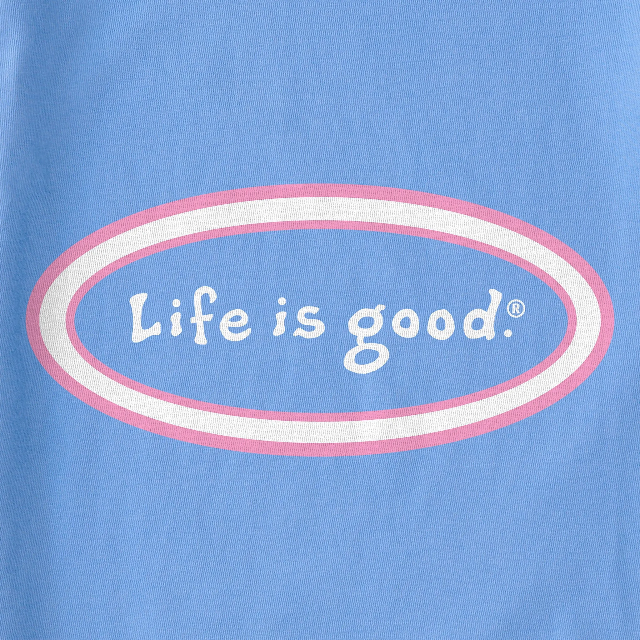 Women's LIG Vintage Oval Simply True Fleece Crew Life is Good