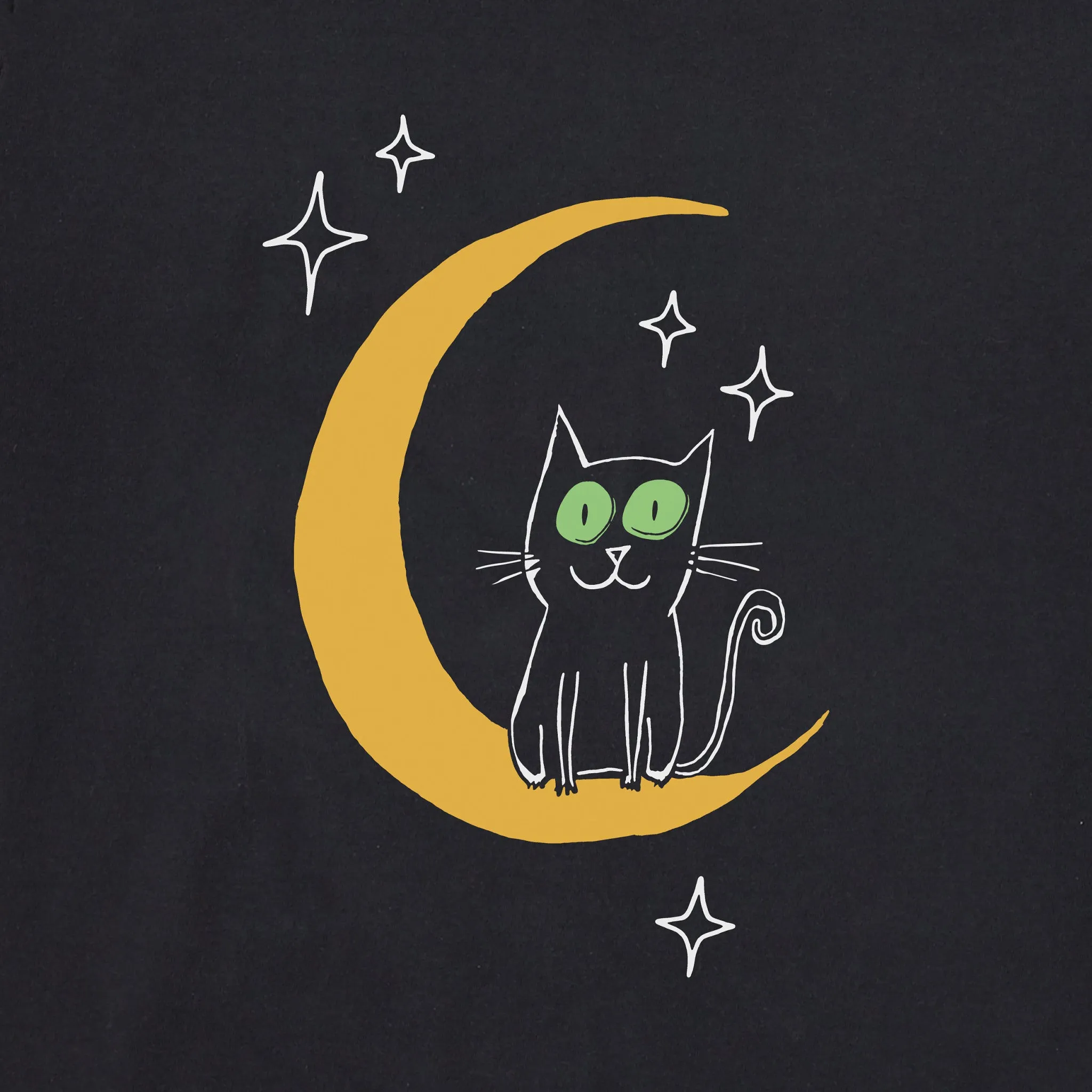 Women's Moon Cat Simply True Fleece Crew Life is Good