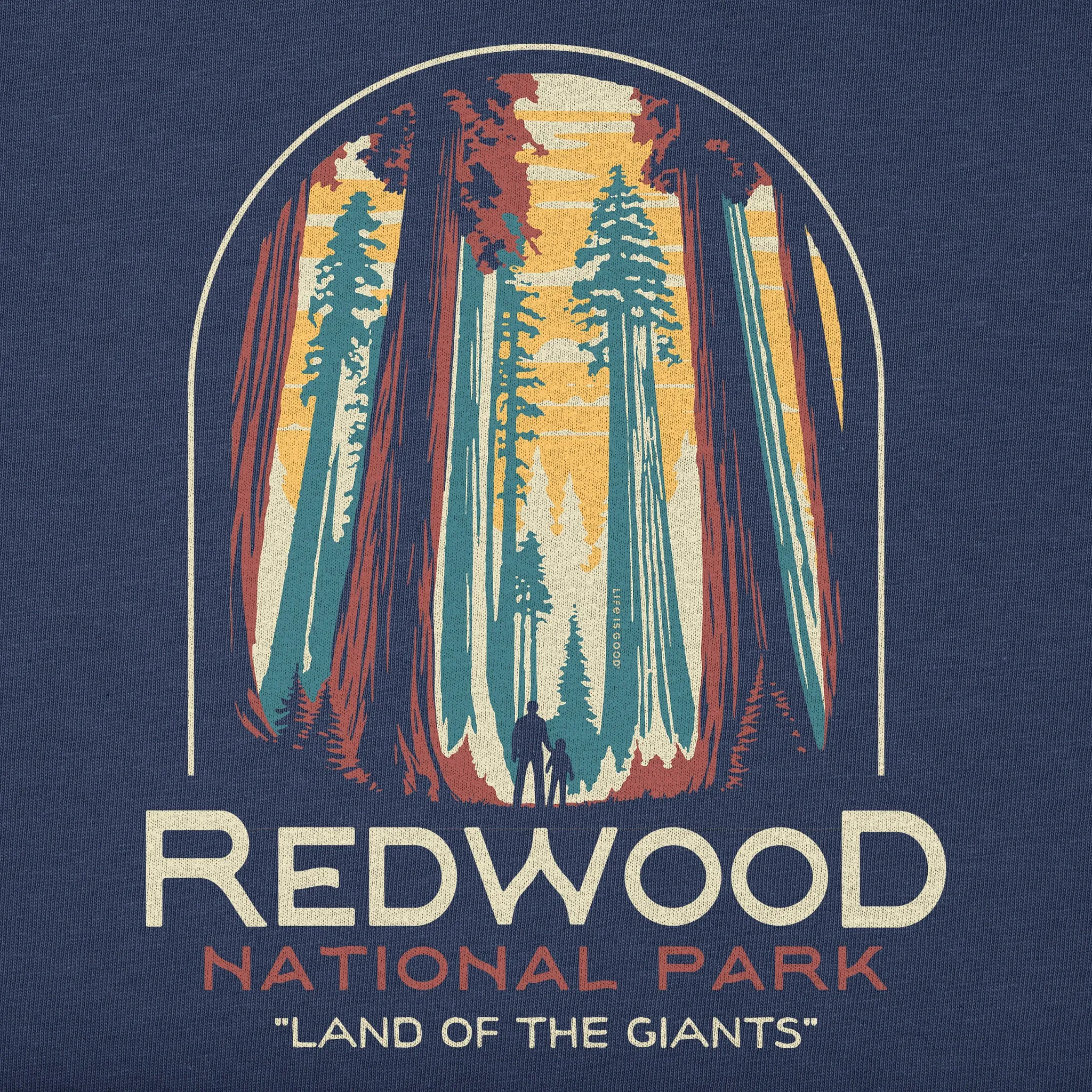 Women's Redwood National Park Simply True Fleece Crew Life is Good