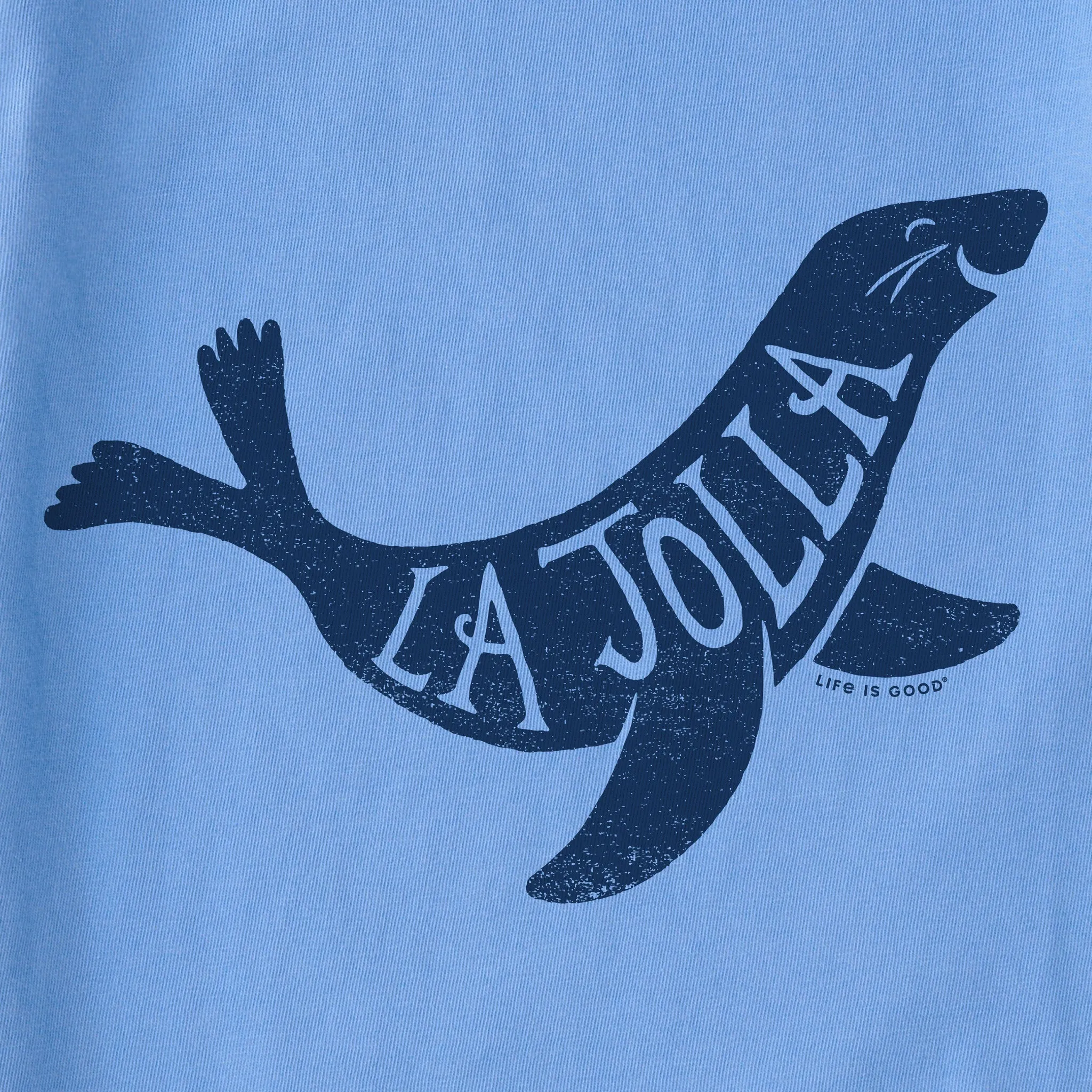 Women's Sea Lion La Jolla Simply True Fleece Crew Life is Good