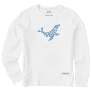 Women's Sea Lion La Jolla Simply True Fleece Crew Life is Good