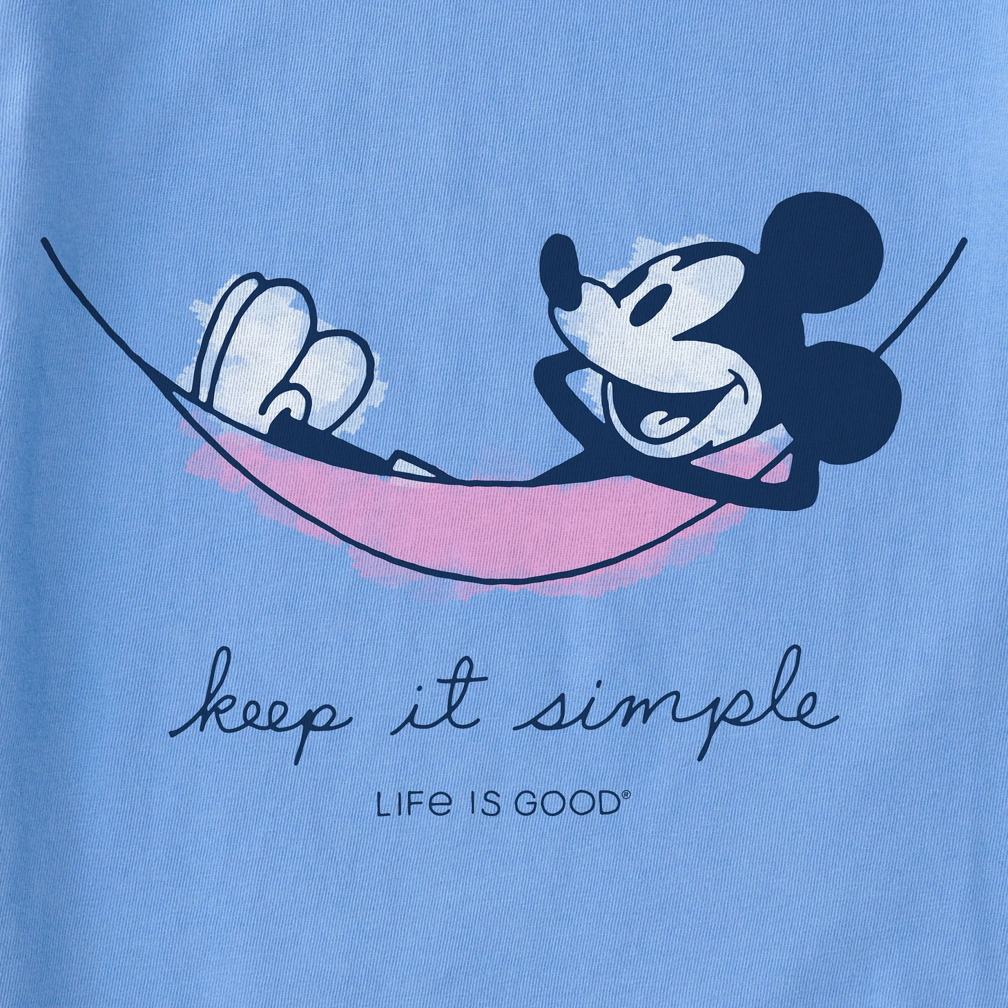 Women's Steamboat Willie Hammock Simply True Fleece Crew Life is Good