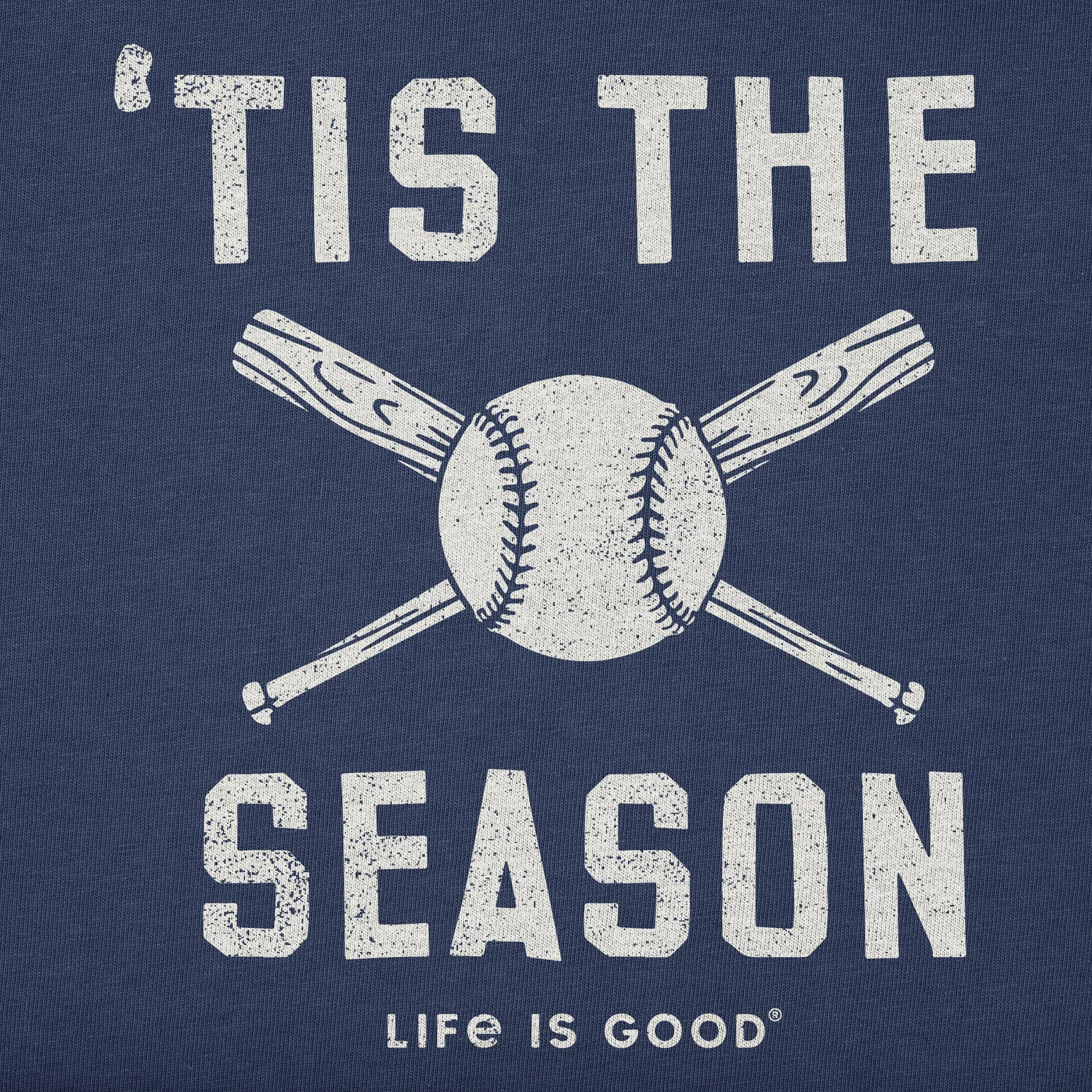 Women's 'Tis the Season Baseball Bats Short Sleeve Crusher Boxy Tee Life is Good
