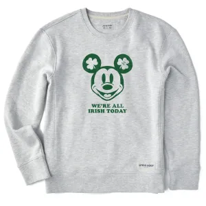 Women's We're All Irish Today Willie Simply True Fleece Crew Life is Good