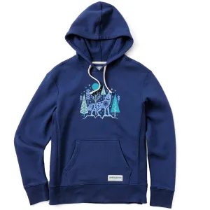 Women's Winter Wolf Simply True Fleece Hoodie Life is Good