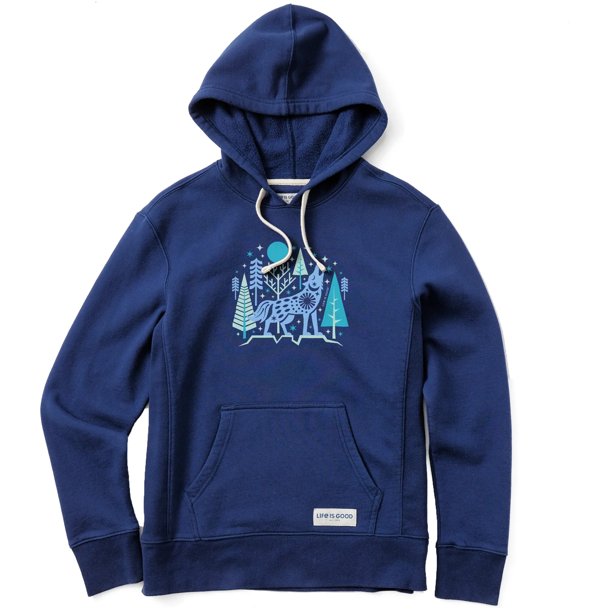Women's Winter Wolf Simply True Fleece Hoodie Life is Good