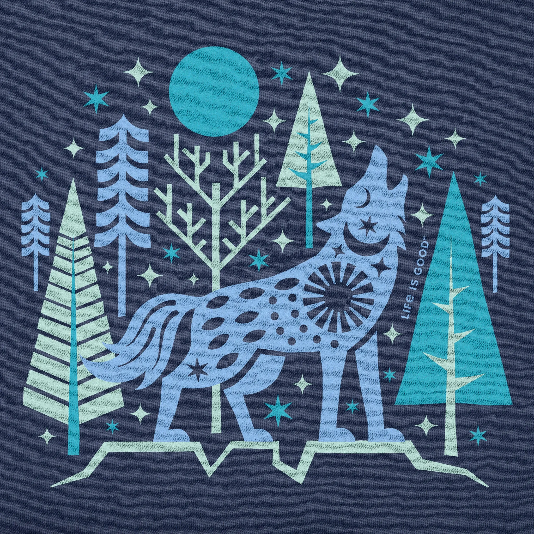 Women's Winter Wolf Simply True Fleece Hoodie Life is Good